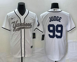 Nike New York Yankees #99 Aaron Judge White Joint Stitched MLB Jersey