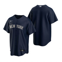 Nike New York Yankees #Blank Navy Game Authentic Stitched MLB Jersey