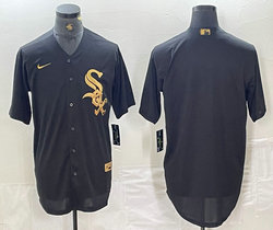 Nike New York Yankees Blank Black Gold 4(IV) Authentic Stitched MLB Jersey
