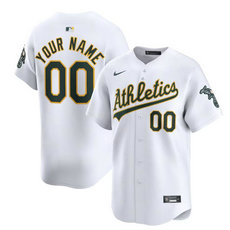 Nike Oakland Athletics Customized White 2024 Authentic Stitched MLB Jersey