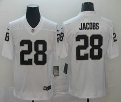 Nike Las Vegas Raiders #28 Josh Jacobs White Vapor Untouchable Limited Authentic Stitched NFL Jersey
