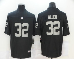 Nike Las Vegas Raiders #32 Marcus Allen Black Vapor Untouchable Authentic Stitched NFL Jersey FG