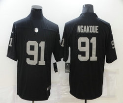 Nike Oakland Raiders #91 Benson Mayowa Black Vapor Untouchable Limited Authentic Stitched NFL Jersey