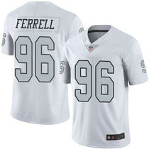 Nike Las Vegas Raiders #96 Clelin Ferrell White Rush 2019 NFL Draft First Round Pick Limited Authentic Stitched NFL Jersey