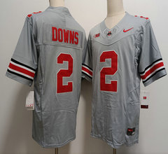 Nike Ohio State Buckeyes #2 Caleb Downs Grey 2023 F.U.S.E. Stitched NCAA Jersey