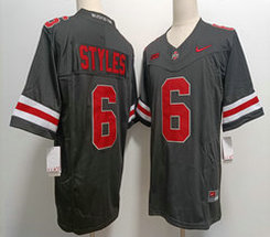 Nike Ohio State Buckeyes #6 Sonny Styles Black Red number Jersey