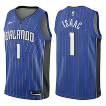 Nike Orlando Magic #1 Jonathan Isaac Blue Game Authentic Stitched NBA jersey