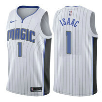 Nike Orlando Magic #1 Jonathan Isaac White Game Authentic Stitched NBA jersey
