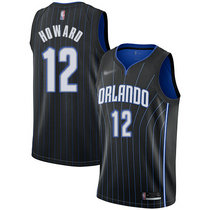 Nike Orlando Magic #12 Dwight Howard Black Game Authentic Stitched NBA jersey