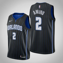 Nike Orlando Magic #2 Al-Farouq Aminu Black Game Authentic Stitched NBA jersey
