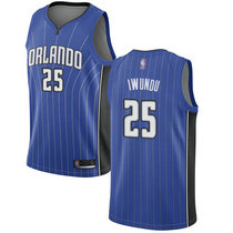 Nike Orlando Magic #25 Wes Iwundu Blue Game Authentic Stitched NBA jersey