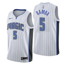 Nike Orlando Magic #5 Mohamed Bamba White Game Authentic Stitched NBA jersey