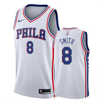 Nike Philadelphia 76ers #8 Zhaire Smith White Game Authentic Stitched NBA Jersey