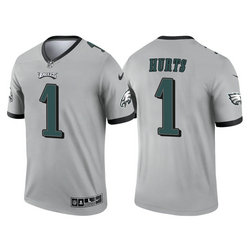 Nike Philadelphia Eagles #1 Jalen Hurts Inverted Legend Vapor Untouchable Authentic Stitched NFL jersey