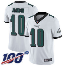 Nike Philadelphia Eagles #10 DeSean Jackson 100th Season White Vapor Untouchable Authentic Stitched NFL Jersey