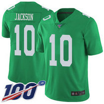 Nike Philadelphia Eagles #10 DeSean Jackson With NFL 100th Green Rush Limited Authentic Stitched NFL Jersey