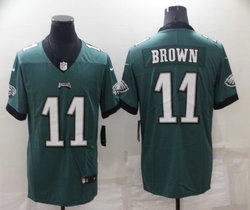 Nike Philadelphia Eagles #11 A. J. Brown Green Vapor Untouchable Authentic Stitched NFL Jersey