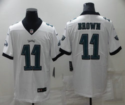 Nike Philadelphia Eagles #11 A. J. Brown White Vapor Untouchable Authentic Stitched NFL Jersey