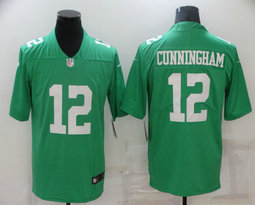 Nike Philadelphia Eagles #12 Randall Cunningham Apple Green Vapor Untouchable Authentic stitched NFL jersey