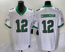 Nike Philadelphia Eagles #12 Randall Cunningham White Throwback 2023 F.U.S.E. Authentic stitched NFL jersey