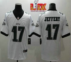 Nike Philadelphia Eagles #17 Alshon Jeffery White 24-25 Super Bowl LIX Football Jersey