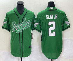 Nike Philadelphia Eagles #2 Darius Slay Jr Green 2(II) Joint baseball jersey