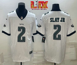 Nike Philadelphia Eagles #2 Darius Slay Jr White 24-25 Super Bowl LIX Football Jersey