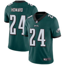 Nike Philadelphia Eagles #24 Jordan Howard Green Vapor Untouchable Authentic stitched NFL jersey