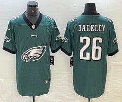 Nike Philadelphia Eagles #26 Saquon Barkley Big team Logo Stitched NFL Jersey