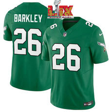 Nike Philadelphia Eagles #26 Saquon Barkley Green Throwback Stitched Football Jersey