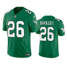 Nike Philadelphia Eagles #26 Saquon Barkley Green Throwback Vapor Untouchable Stitched NFL Jersey