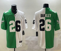 Nike Philadelphia Eagles #26 Saquon Barkley Green White Authentic Stitched NFL Jersey