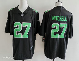 Nike Philadelphia Eagles #27 Quinyon Mitchell Black Throwback NFL jersey