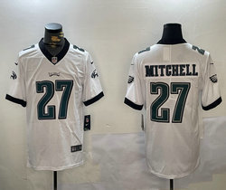 Nike Philadelphia Eagles #27 Quinyon Mitchell White Vapor Untouchable Authentic stitched NFL jersey
