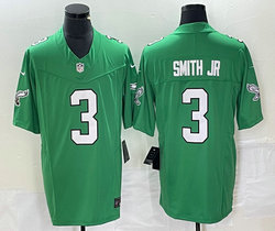 Nike Philadelphia Eagles #3 Nolan Smith Jr Green Throwback 2023 F.U.S.E. Authentic stitched NFL jersey