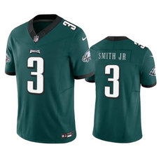 Nike Philadelphia Eagles #3 Nolan Smith JR Green Stitched Football Jersey