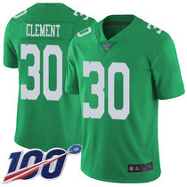 Nike Philadelphia Eagles #30 Corey Clement With NFL 100th Season Apple Green Limited Vapor Untouchable Authentic stitched NFL jersey