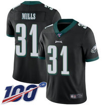 Nike Philadelphia Eagles #31 Jalen Mills With NFL 100th Season Black Limited Vapor Untouchable Authentic stitched NFL jersey