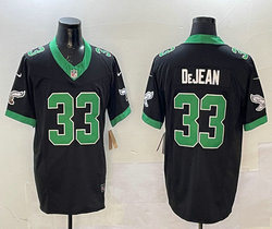 Nike Philadelphia Eagles #33 Cooper DeJean Black Throwback Jersey