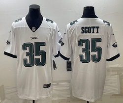Nike Philadelphia Eagles #35 Boston Scott White Vapor Untouchable Authentic stitched NFL jersey