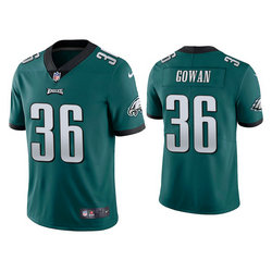 Nike Philadelphia Eagles #36 Tay Gowan Green Vapor Untouchable Authentic stitched NFL jersey