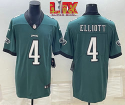 Nike Philadelphia Eagles #4 Jake Elliott Green 24-25 Super Bowl LIX Football Jersey