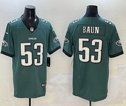 Nike Philadelphia Eagles #53 Zack Baun Green Vapor Untouchable Authentic Stitched NFL Jersey