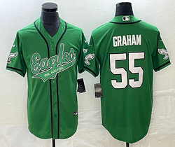 Nike Philadelphia Eagles #55 Brandon Graham Green 2(II) Joint baseball jersey