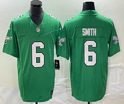Nike Philadelphia Eagles #6 DeVonta Smith Green Throwback 2023 F.U.S.E. Authentic stitched NFL jersey