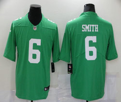 Nike Philadelphia Eagles #6 DeVonta Smith Light Green Authentic Stitched NFL Jersey