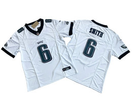 Nike Philadelphia Eagles #6 DeVonta Smith White 2023 F.U.S.E.Authentic stitched NFL jersey