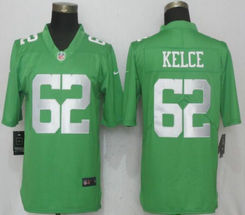 Nike Philadelphia Eagles #62 Jason Kelce Apple Green Limited Vapor Untouchable Authentic stitched NFL jersey