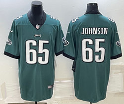 Nike Philadelphia Eagles #65 Lane Johnson Green Vapor Untouchable Authentic stitched NFL jersey