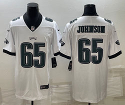 Nike Philadelphia Eagles #65 Lane Johnson White Vapor Untouchable Authentic stitched NFL jersey